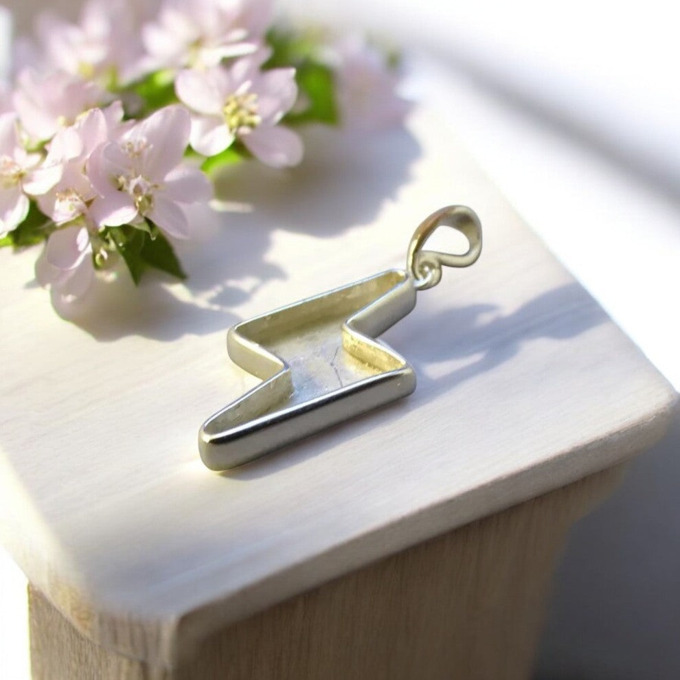 Lightning Bolt (Ziggy) 925 Silver Pendant
