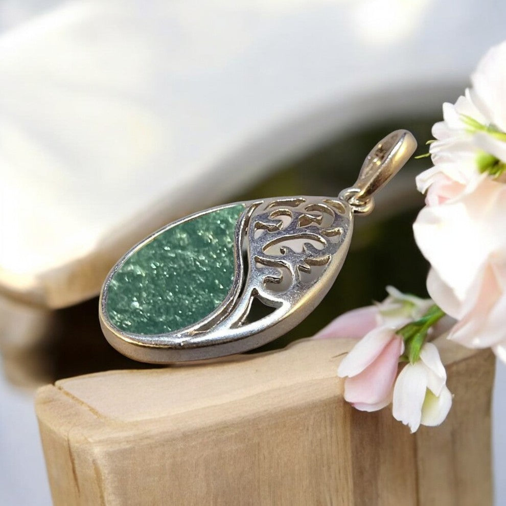 Fancy New Solid 925 Silver Tear Drop Pendant