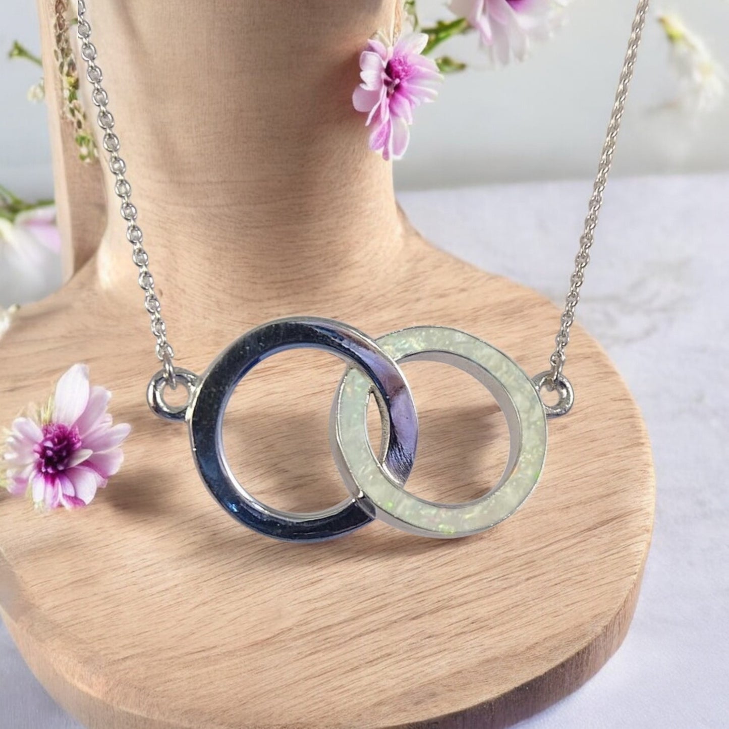 Entwined Solid Silver Circle of Life Pendant