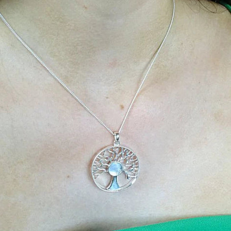 Solid silver 925 tree of life pendant