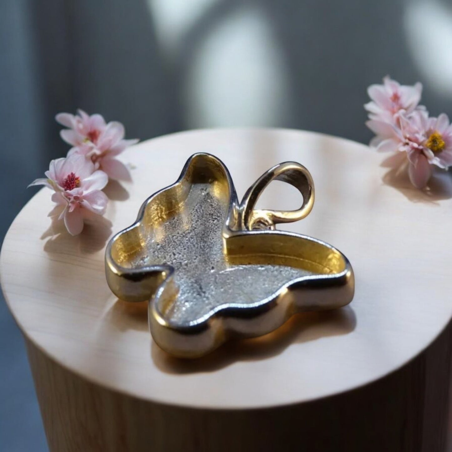 Pretty Solid 925 Silver Butterfly Pendant