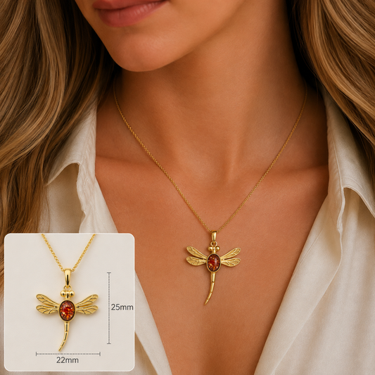 Ruby Red Golden presence 9ct gold pendant, handcrafted in Lancashire UK β by Keepsake Memorial Jewellery