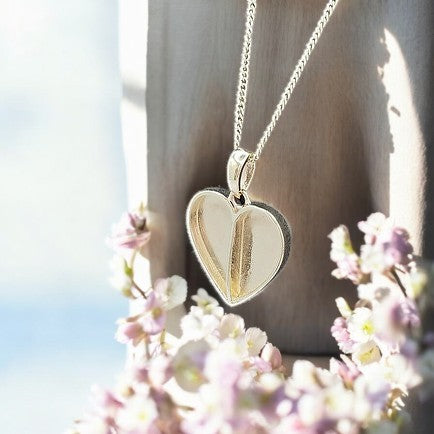 9K Gold Split Heart Pendant *MADE TO ORDER*