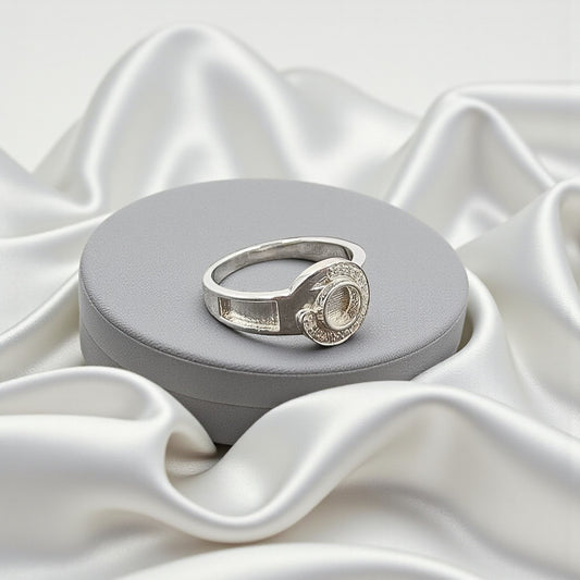 Silver Horse shoe 'Fred' Ring
