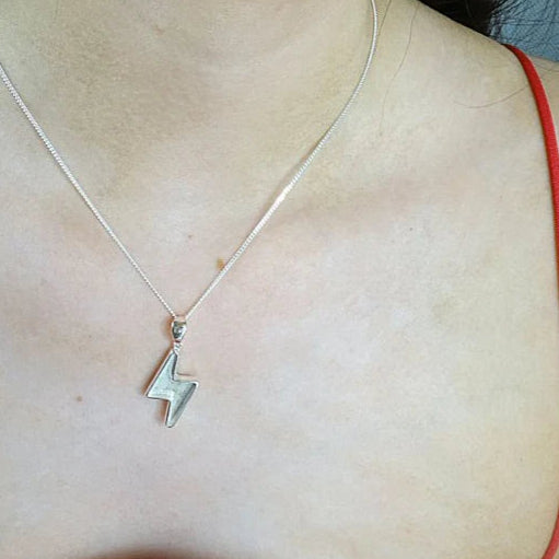 Lightning Bolt (Ziggy) 925 Silver Pendant