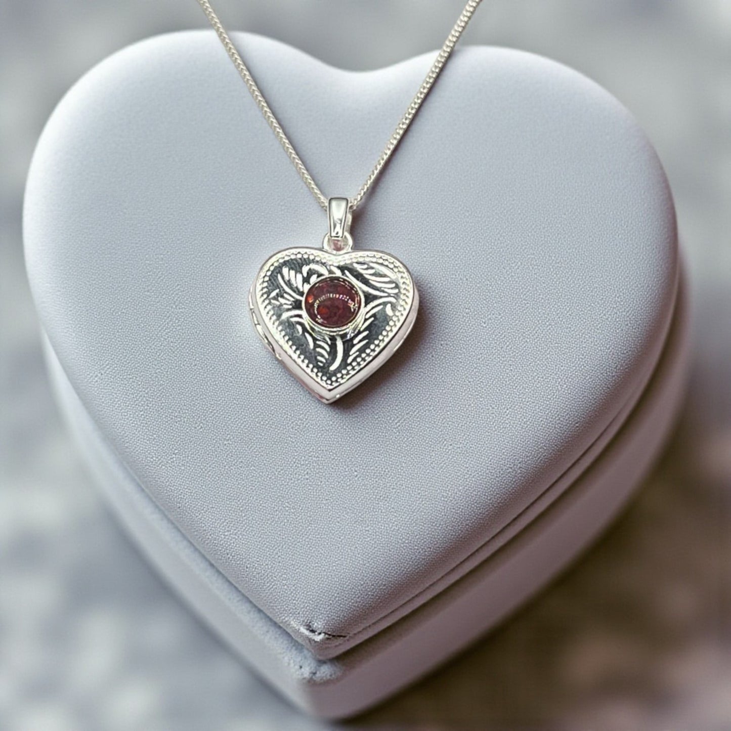 Heart Locket Keepsake Pendant, handcrafted in Lancashire, UK
