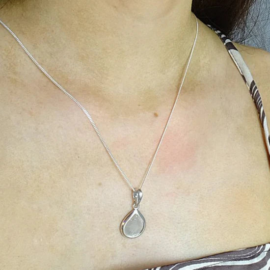 Tear Drop Solid 925 Silver Pendant