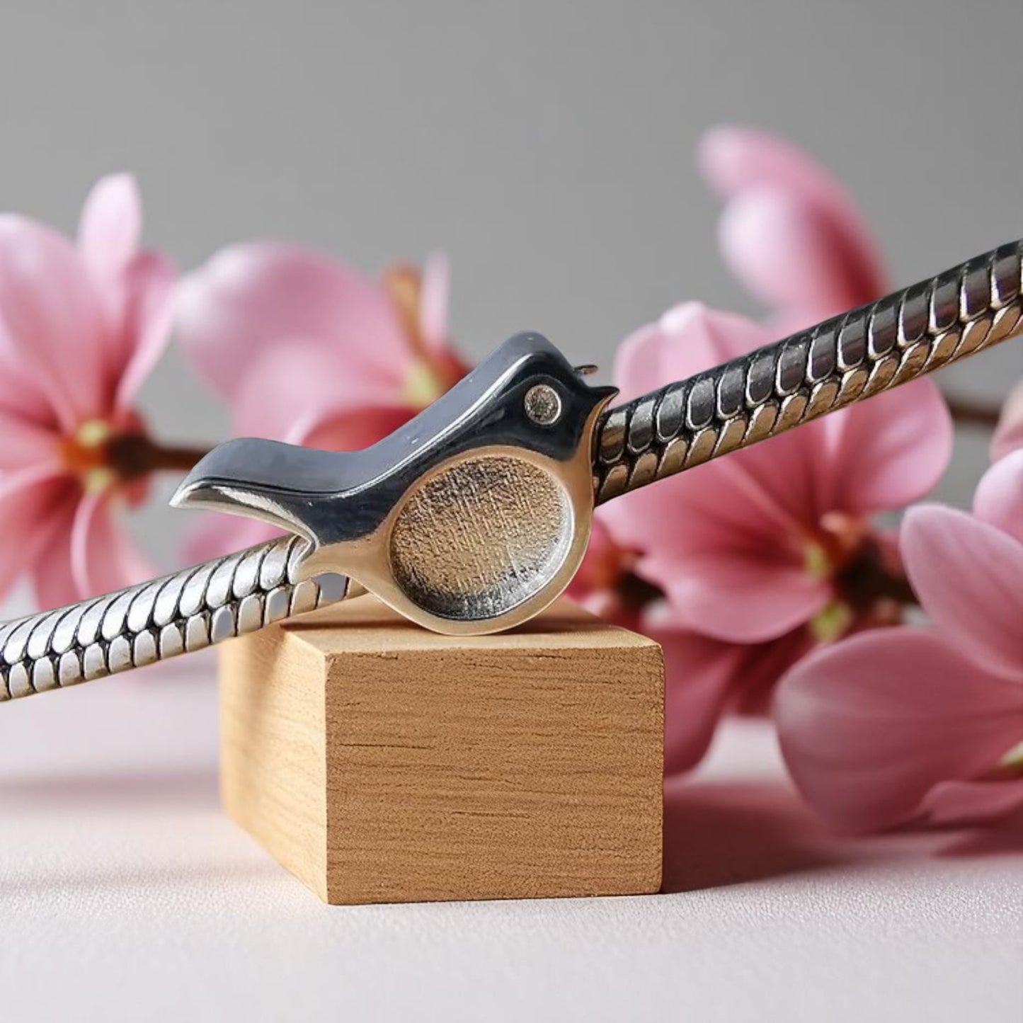 925 Silver Robin Bracelet Charm