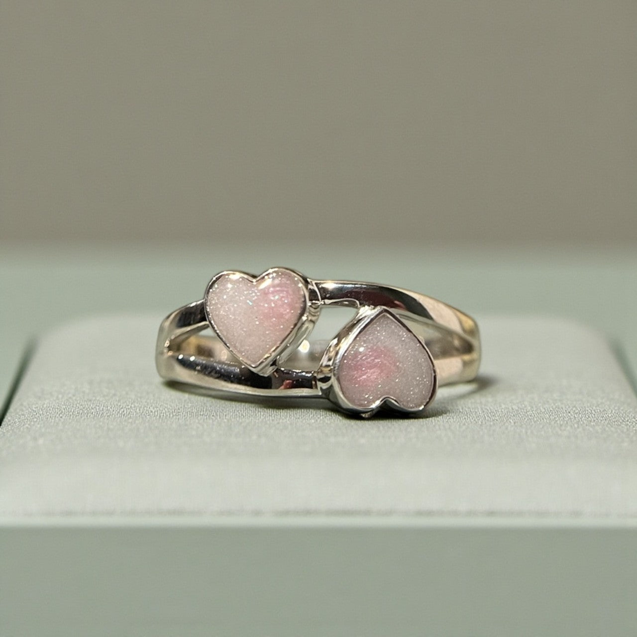 Silver Breast milk memorial ring, handcrafted in Lancashire, UK