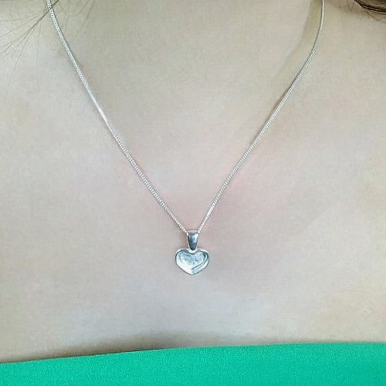 Heart pendant crafted in quality silver 925