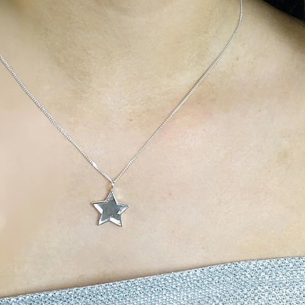 Solid 925 Silver Star Pendant