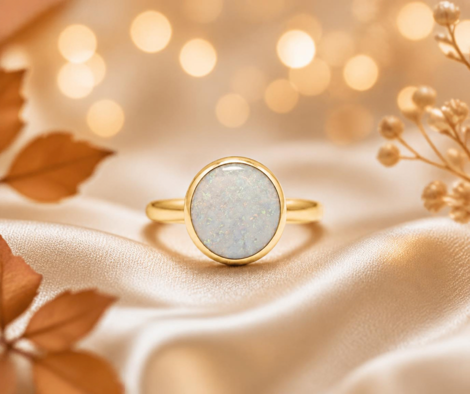 Ladies 9ct gold round Matilda ashes ring, handcrafted in Lancashire UK - by Keepsake Memorial Jewellery