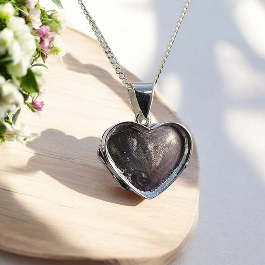 Solid 925 Silver Heart Locket
