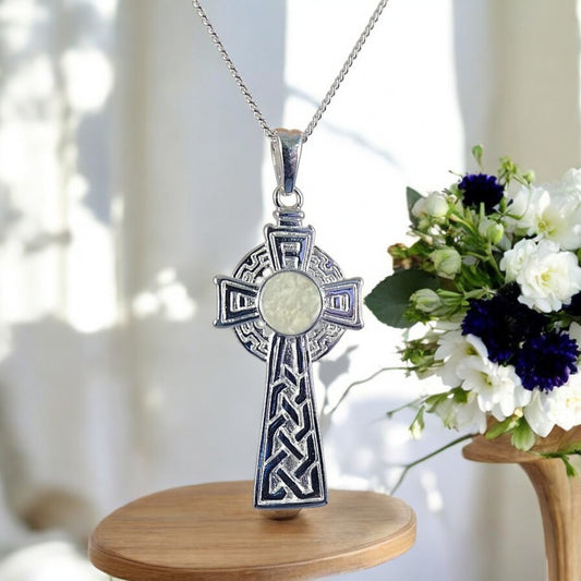 Striking solid Silver Celtic Cross