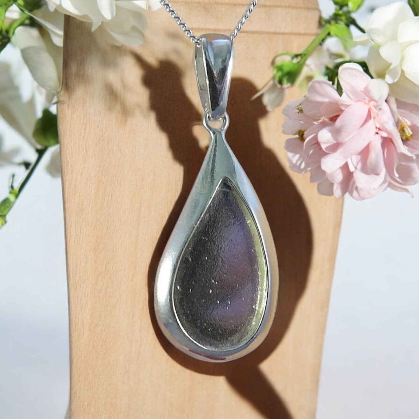 Pear Shape chunky Solid Silver Pendant