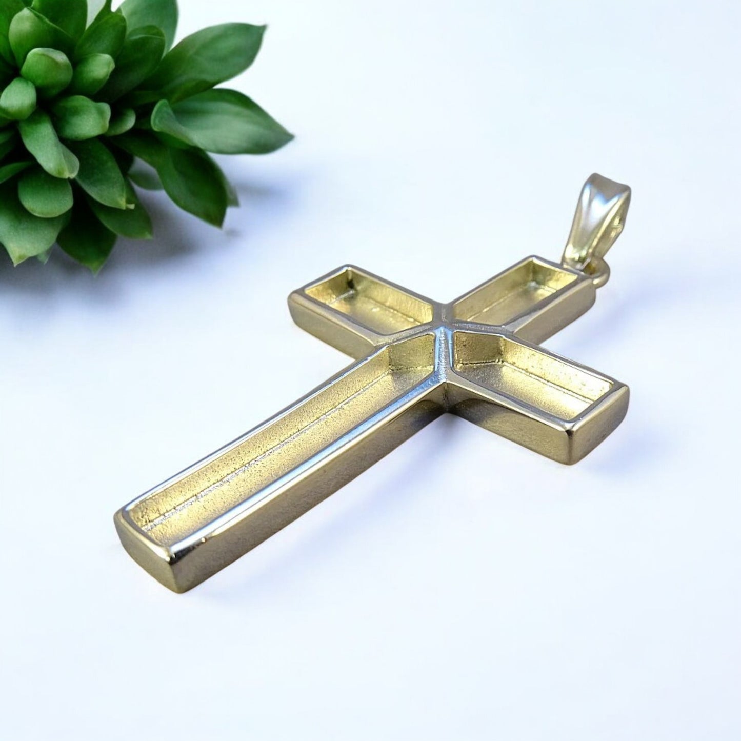 Heavy Gents Solid 925 Silver Cross