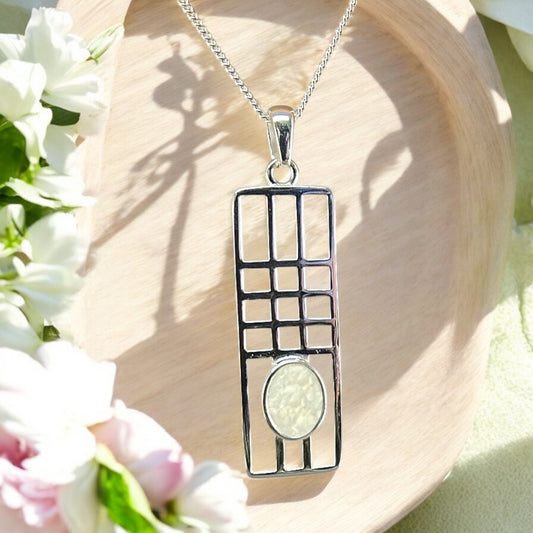 Rene Mackintosh Style solid silver Pendant