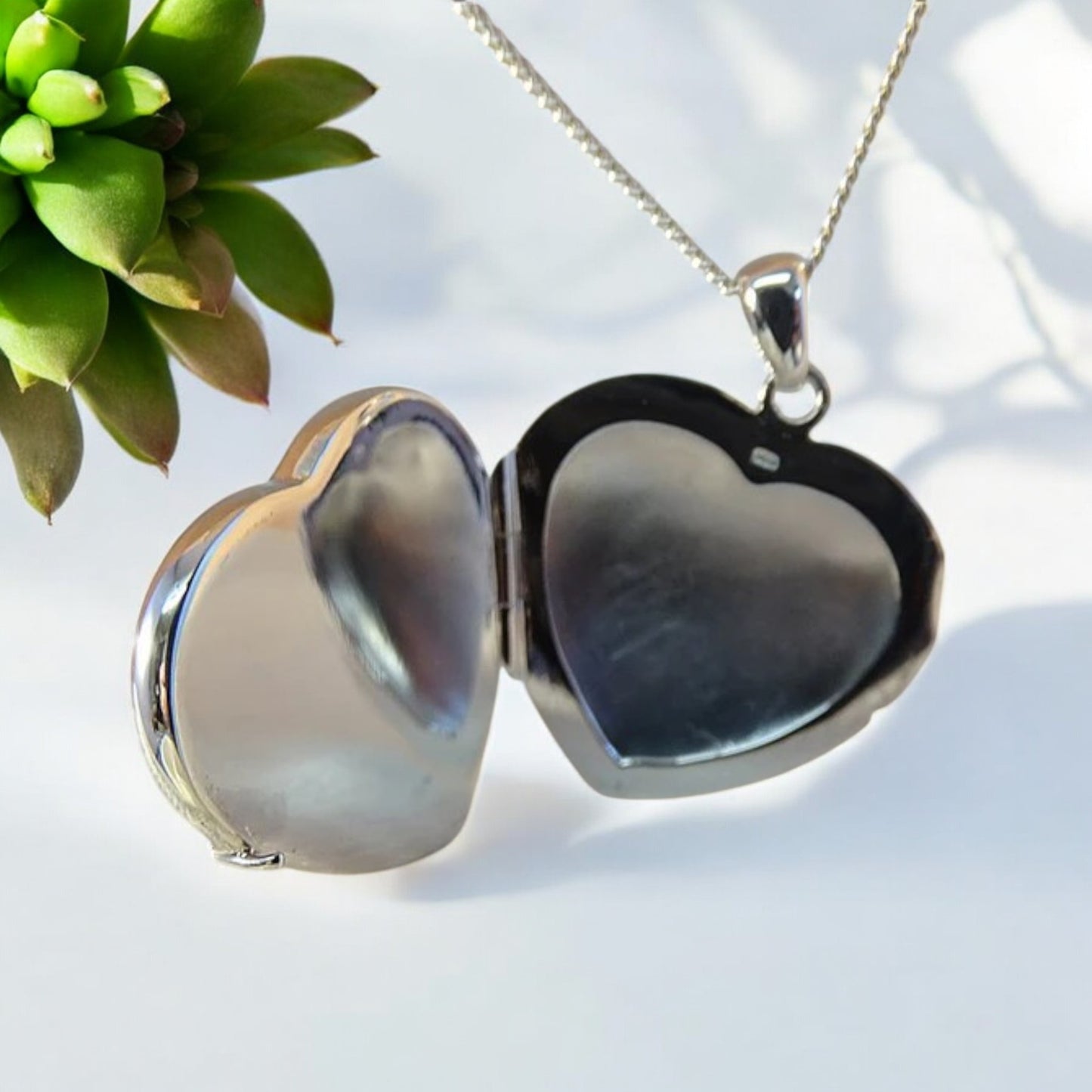 Heart Shaped Solid 925 Silver Locket (Large)