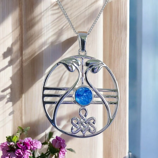 Stunning 925 Silver Round Celtic Pendant