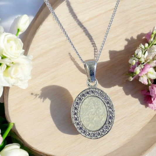 Stunning Silver Pendant with CZ Surround