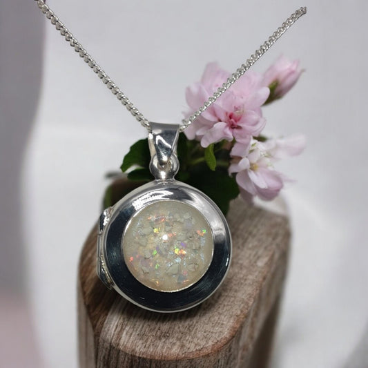 Solid 925 Silver Round Locket