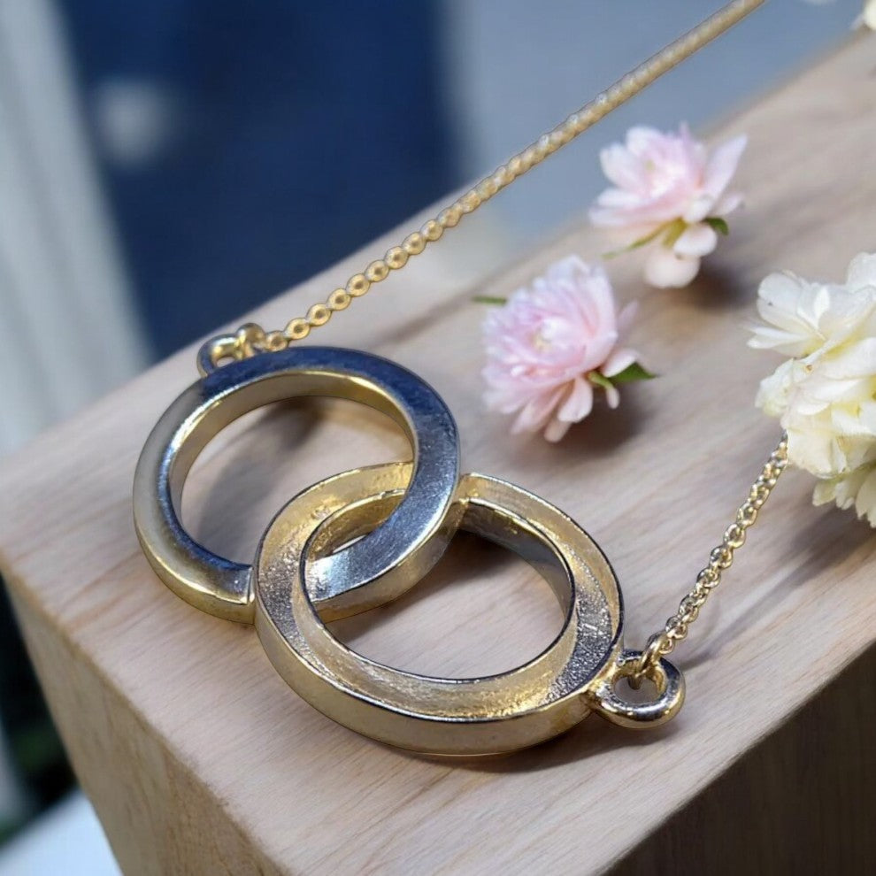 Entwined Solid Silver Circle of Life Pendant