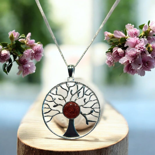 Solid silver 925 tree of life pendant