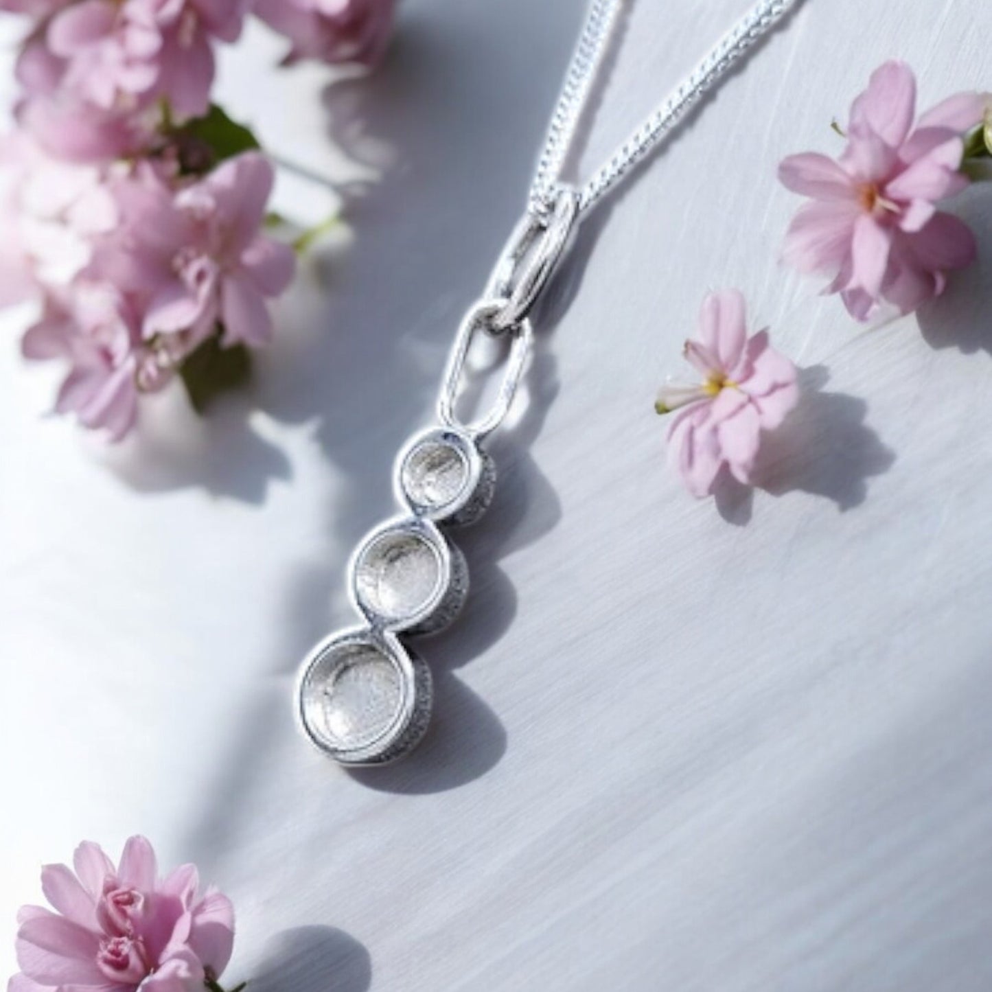 Triple Pendant in Solid 925 Silver (LIMITED STOCK AVAILABLE)