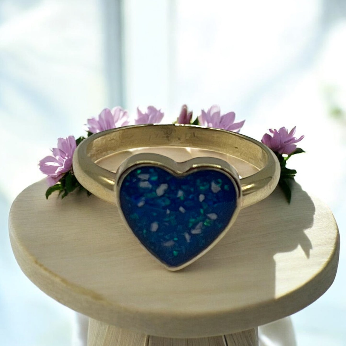 Solid 9ct Gold Heart Ring