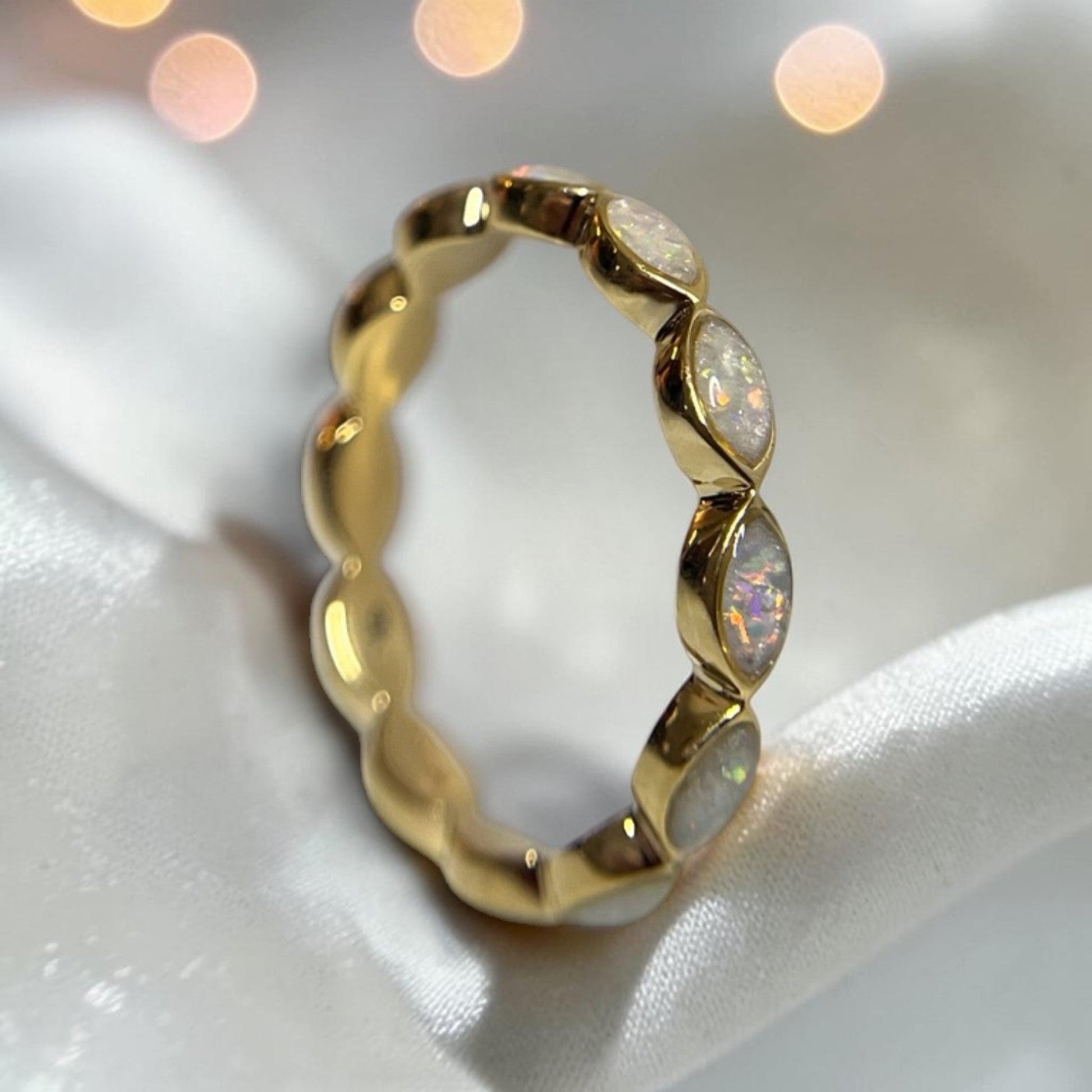 9ct gold ashes memorial ring, handcrafted in lancashire 