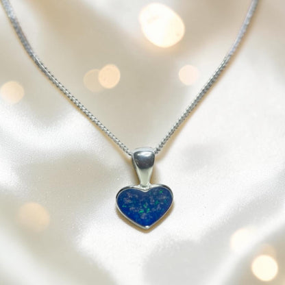 Capella small heart memorial pendant, handcrafted in Lancashire UK - by Keepsake memorial Jewellery