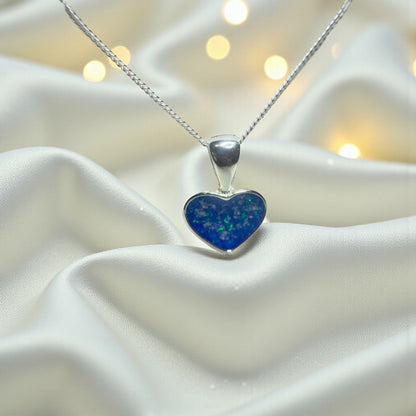 Capella small heart memorial pendant, handcrafted in Lancashire UK - by Keepsake memorial Jewellery