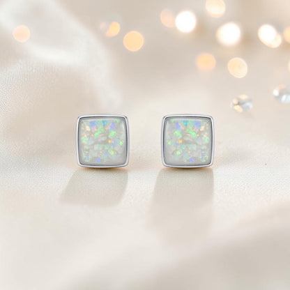 Sterling Silver Celeste Shine Memorial ashes Earrings, handcrafted in Lancashire UK
