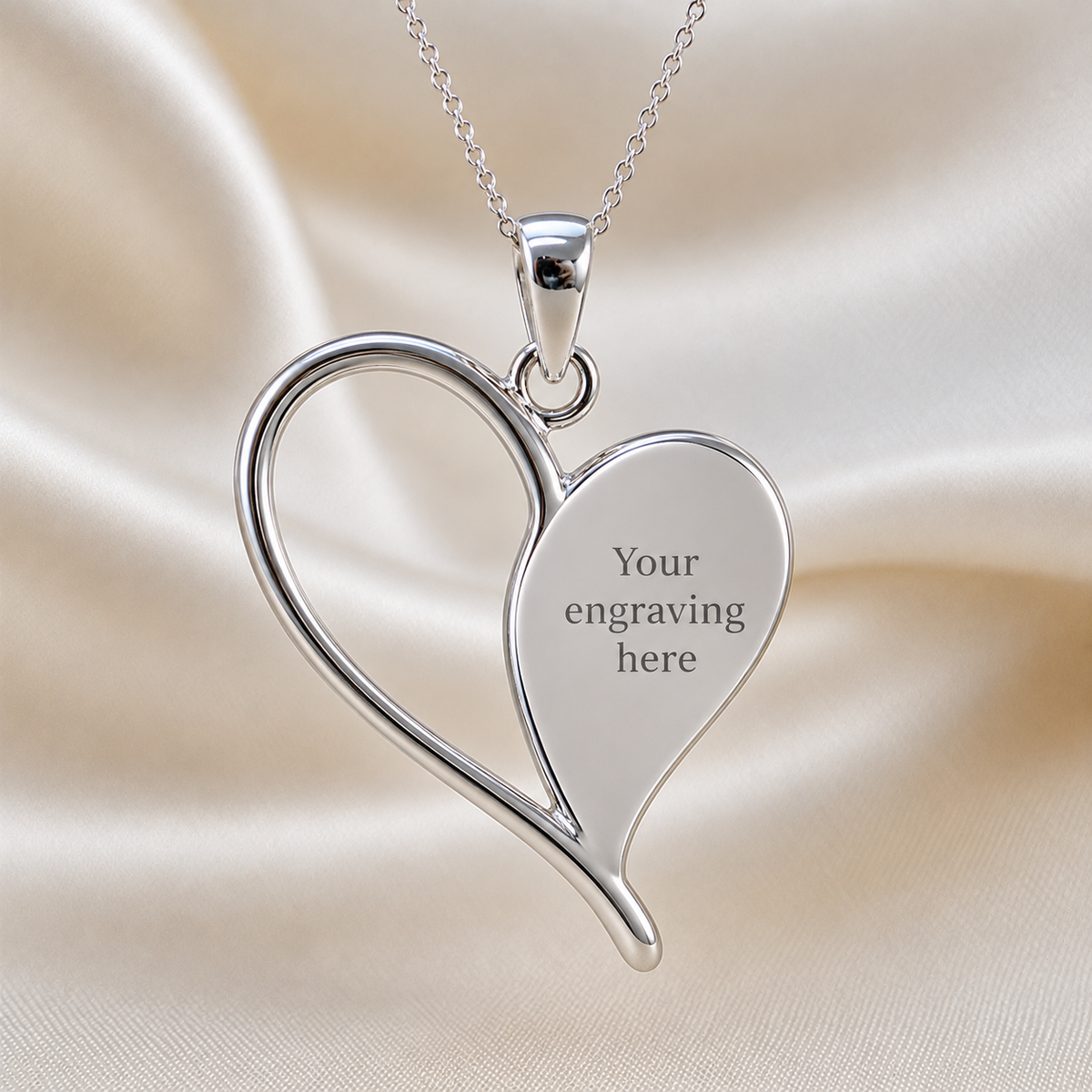 Keepsake Memorial Elnath ashes pendant engraved, handcrafted in Lancashire