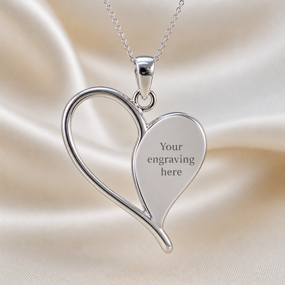Keepsake Memorial Elnath ashes pendant engraved, handcrafted in Lancashire