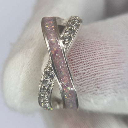 Silver Elsie keepsake memorial ashes ring, handcrafted in Lancashire