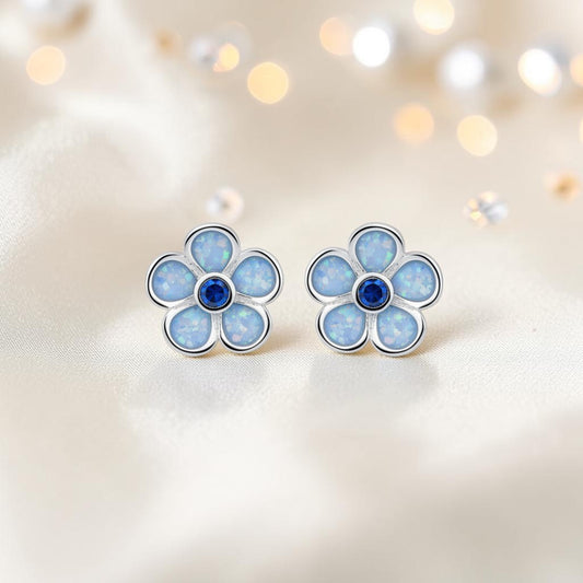 Florals Earrings - Keepsake Memorial, handcrafted in Lancashire UK