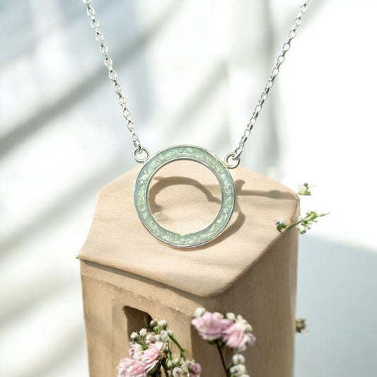Gorgeous Solid Silver Circle of Life Pendant
