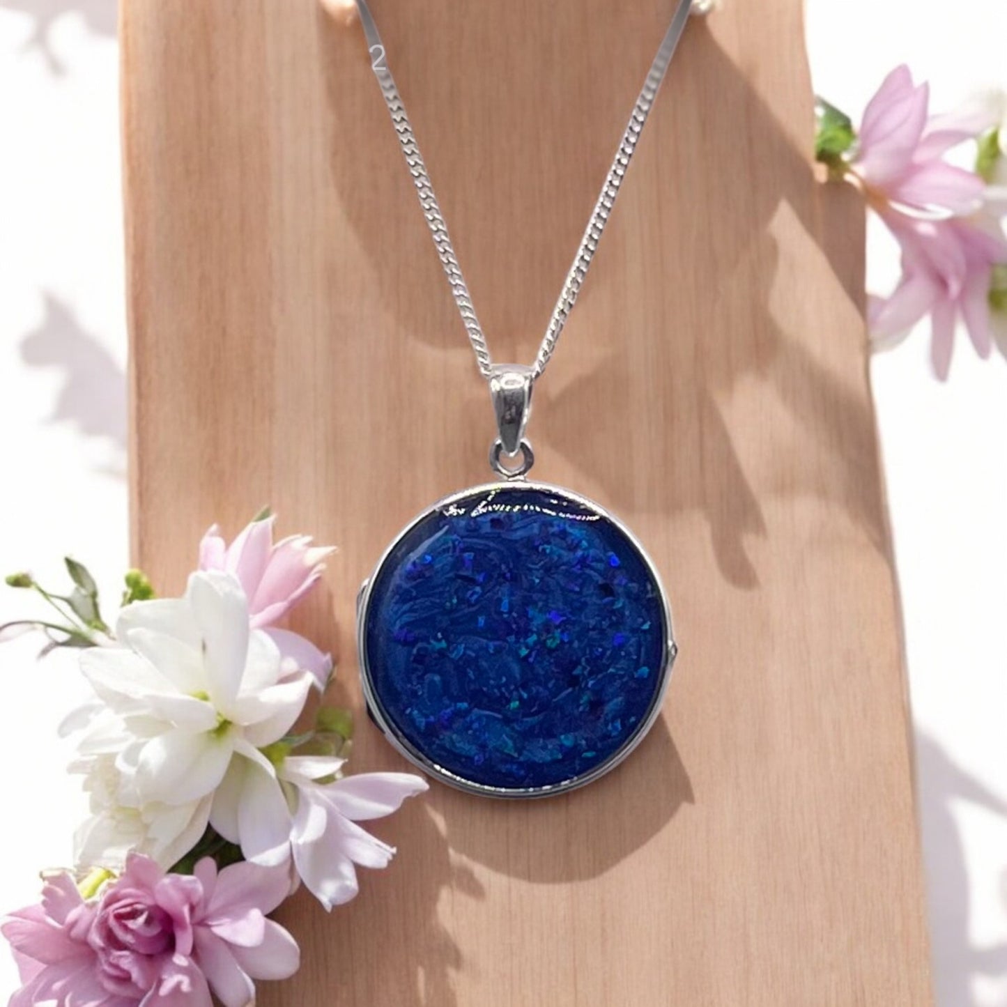 Solid 925 Silver Round Locket