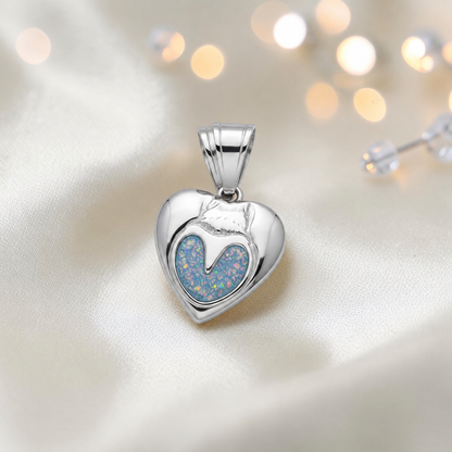 Midnight keyring ashes charm pendant, in baby blue, handcrafted in Lancashire UK - by Keepsake Memorial Jewellery