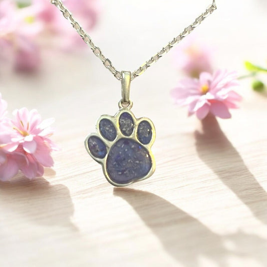 Solid 925 Silver Dog Paw shaped Pendant