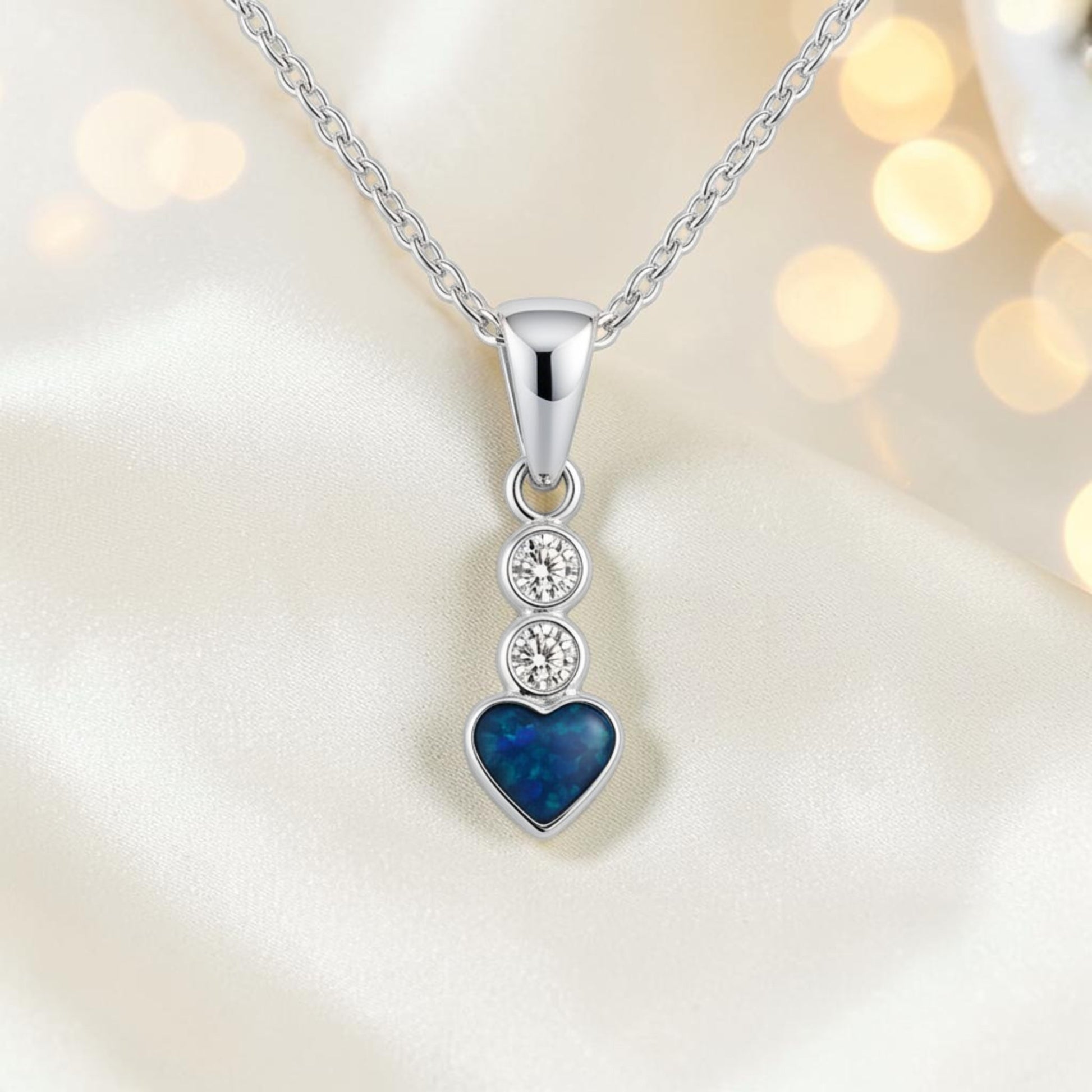Pleione dainty heart ashes pendant, handcrafted in Lancashire UK - by Keepsake Memorial Jewellery