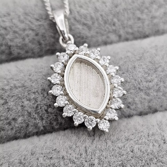Silver Princess keepsake memorial pendant, handcrafted in Lancashire, UK