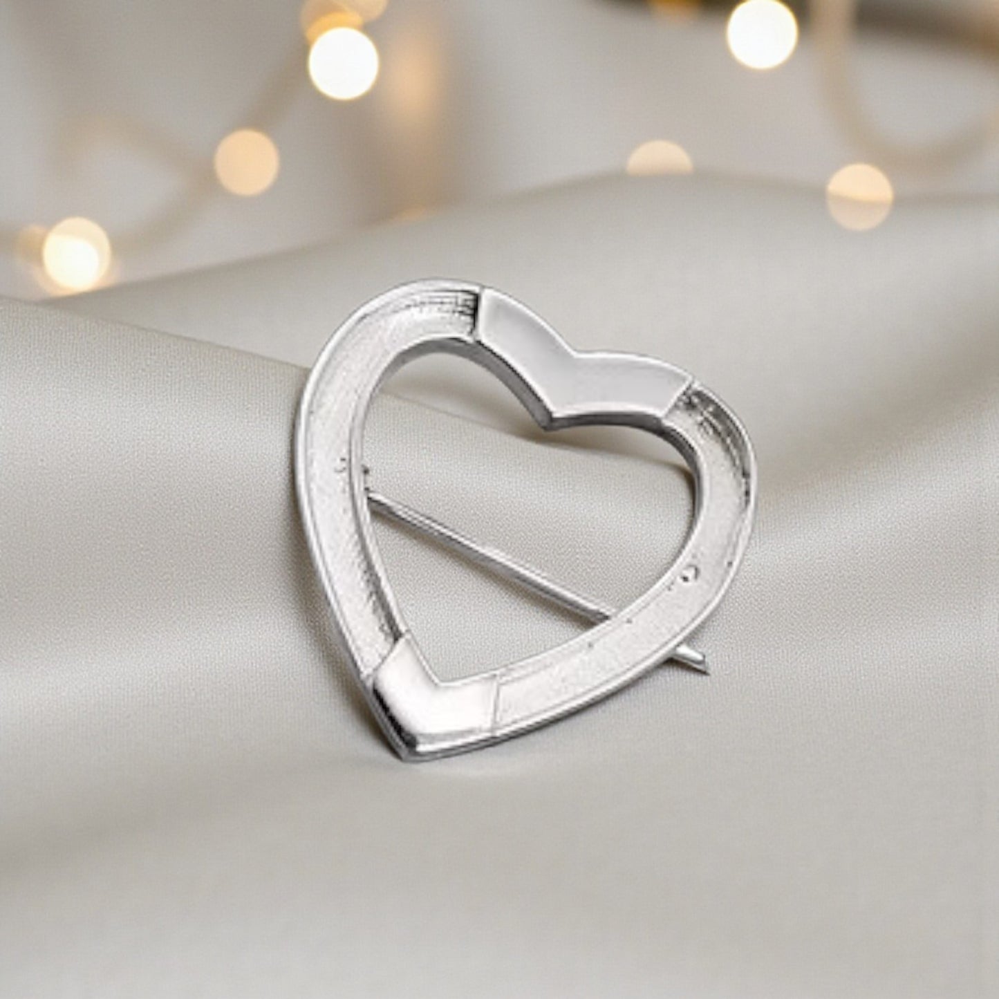 Spirit stock pin — sterling silver ashes memorial stock pin without resin inlay, handcrafted in Lancashire, UK - by Keepsake Memorial Jewellery