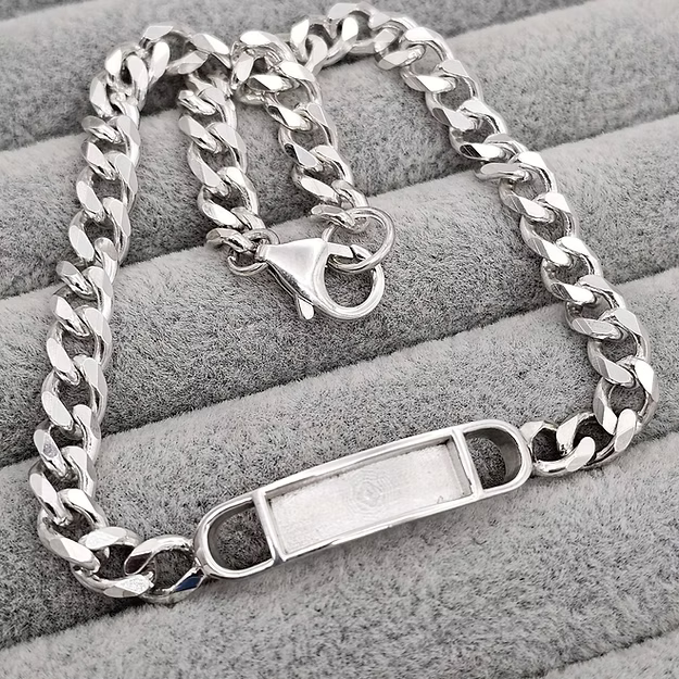 Unisex silver bracelet memorial bracelet, Lancashire, UK