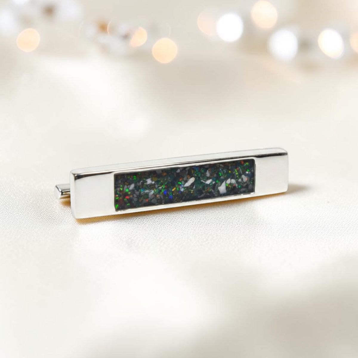 Venus Stock Pin — silver bar ashes memorial pin, handcrafted in Lancashire, UK - by Keepsake Memorial Jewellery