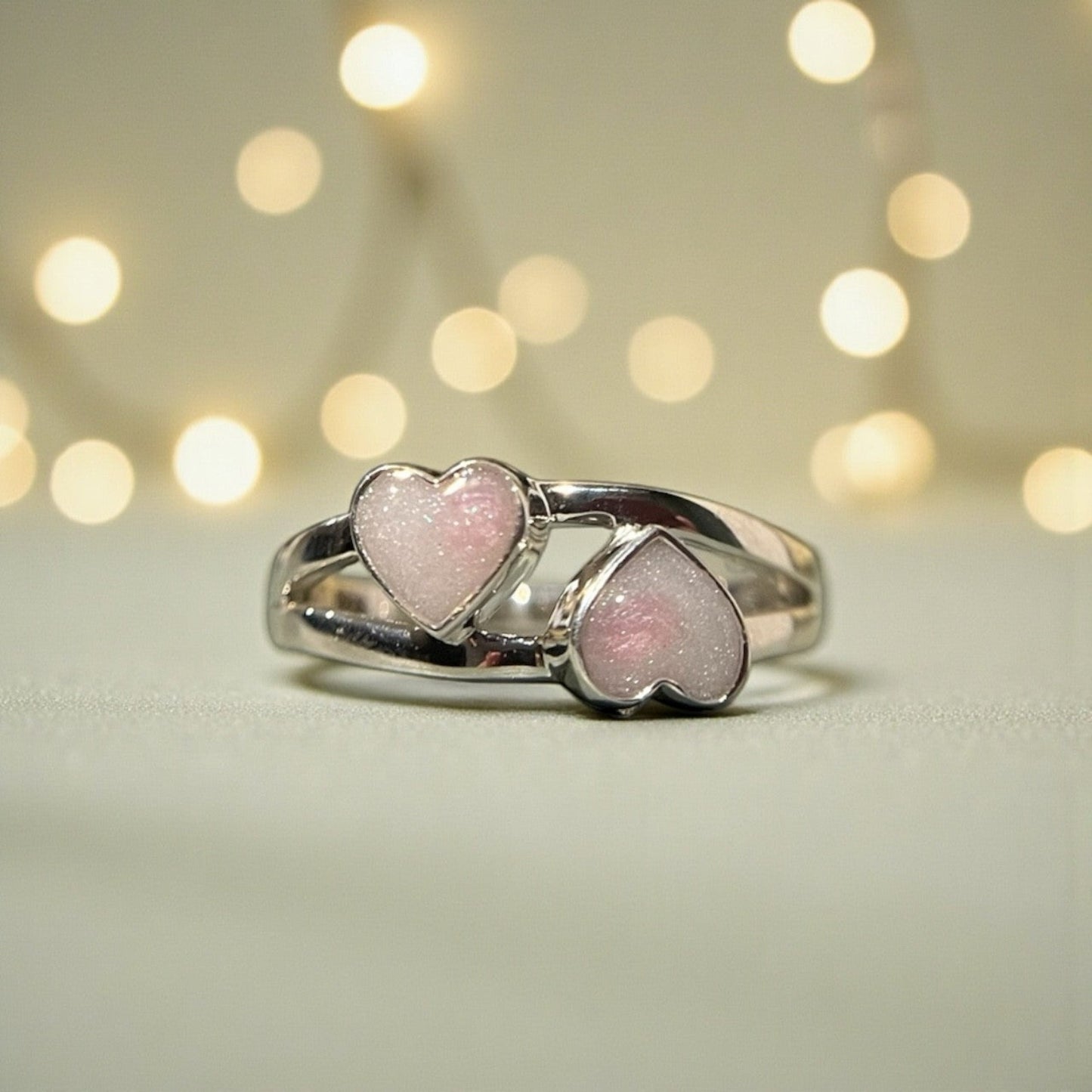 Alouette Ring — silver breastmilk memorial ring, handcrafted in the UK