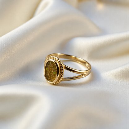 Ayla, 9ct gold oval memorial ring, handcrafted in Lancashire, UK – by Keepsake Memorial Jewellery