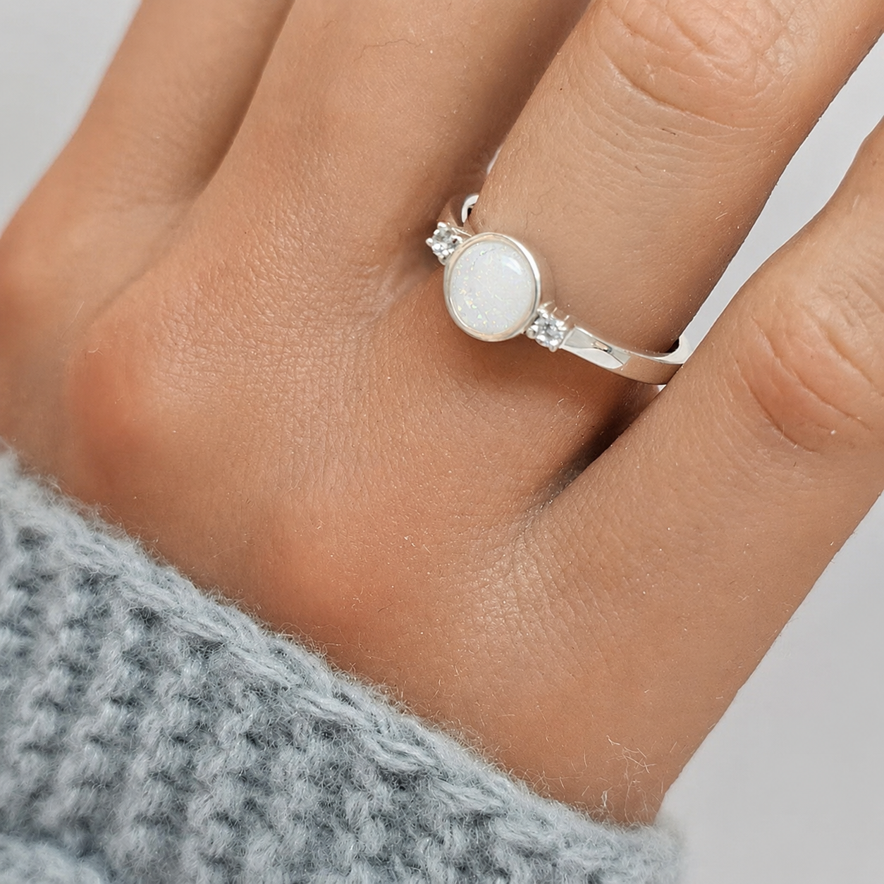 silver keepsake memorial azrael ring, handcrafted in Lancashire