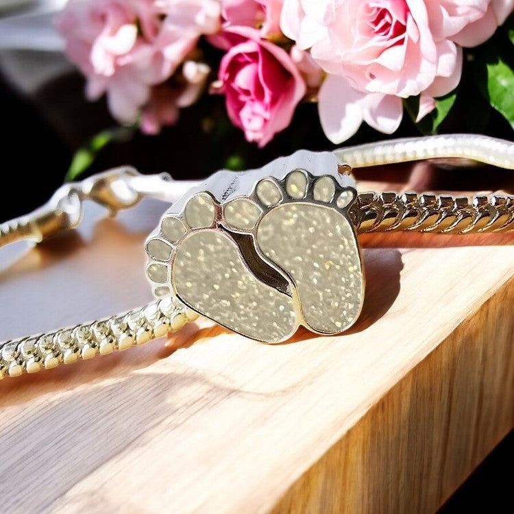 Beautiful 925 Silver Baby foot Bracelet Charms